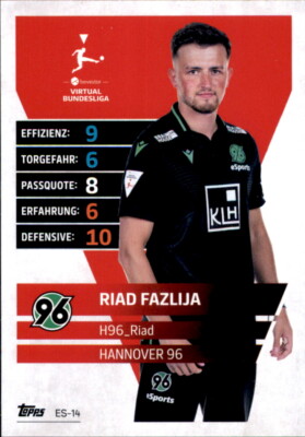 Match Attax EXTRA 2021/2022  ES14 - Riad Fazlija - H96_Riad - E-Sports