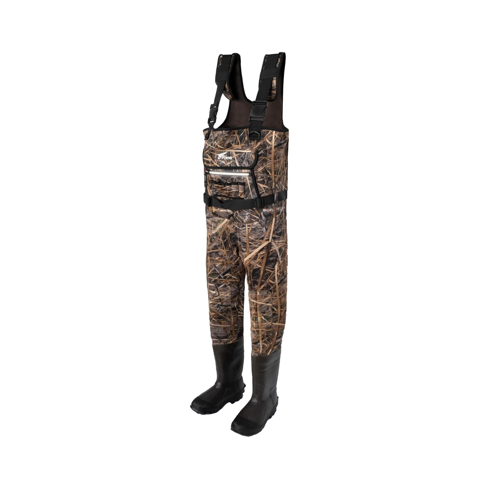 8 Fans Hunting Waders with 1000G Insulation Rubber Boots, Neoprene Chest Wade...
