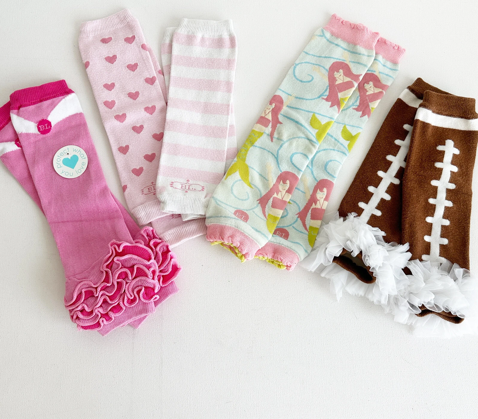 Baby Leggings Leg Warmers Girl Infant Pink Football Mermaid Ruffles