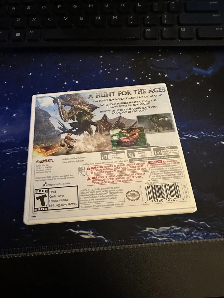 Nintendo 3DS Monster Hunter Generations CAPCOM (solo estuche y cartucho de juego) Foto 2 de 4