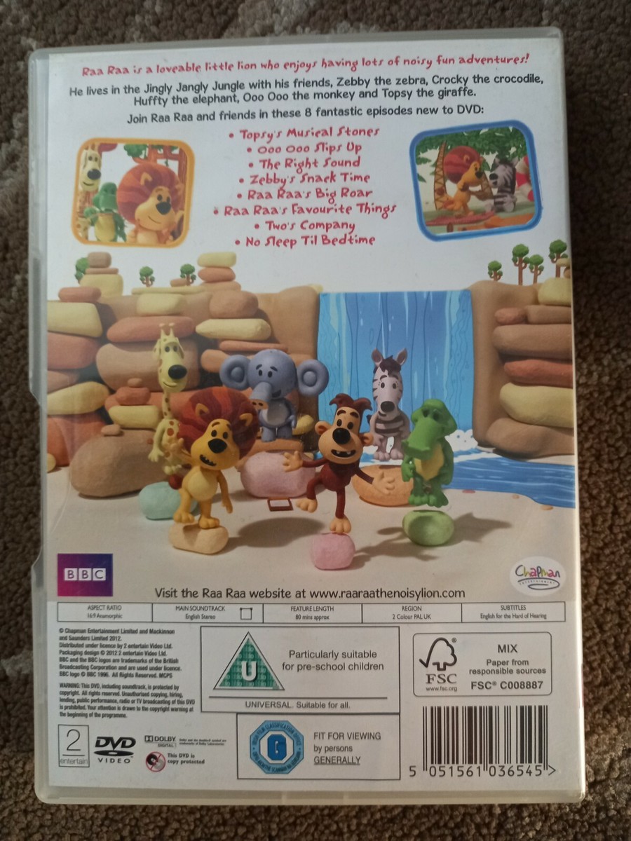 RAA RAA THE NOISY LION WELCOME TO JINGLY JANGLY JUNGLE DVD 8