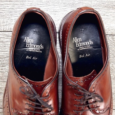 Allen Edmonds Canton Pebble Grain Leather Derby Shoes 10.5C Allen Edmonds Strand - Black - Men main image 4