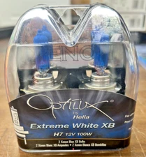 HELLA Optilux Extreme White XB Series H7 Xenon White 12V 100W Bulbs*New