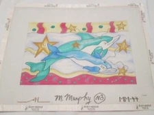 DOLPHINS-AMANDA LAWFORD-HANDPAINTED NEEDLEPOINT CANVAS
