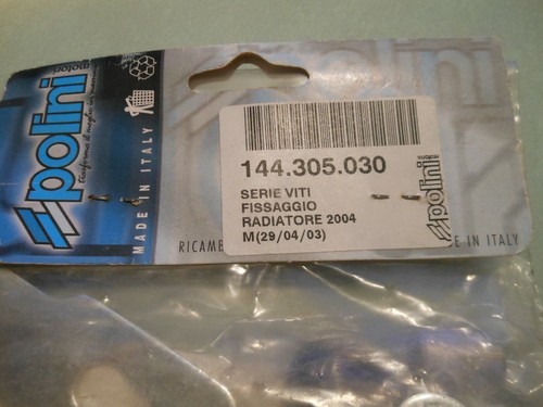 NOS OEM Polini 2004 Mini-Cross Fixing Screw Kit Radiator Qty.1 # 144.305.030 - Picture 3 of 3