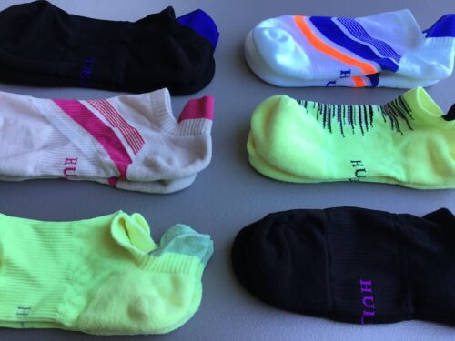 Damen HUE Tab Footie Socken mit Fußgewölbestütze Größe Medium 6 Paar Multi #322R - Bild 2 von 3