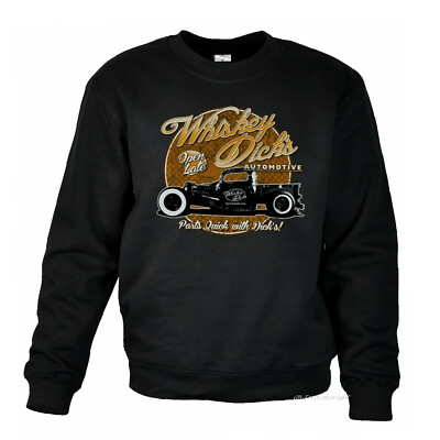 Sweatshirt classic american Truck whiskey Bootlegger US-Car vintage *1019 black