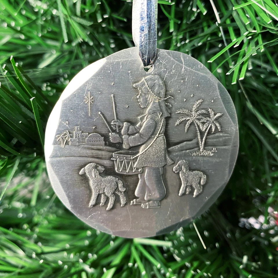 WENDELL AUGUST FORGE Vintage Años 90 1997 Aluminio Adorno de Navidad (Batería) Foto 4 de 4