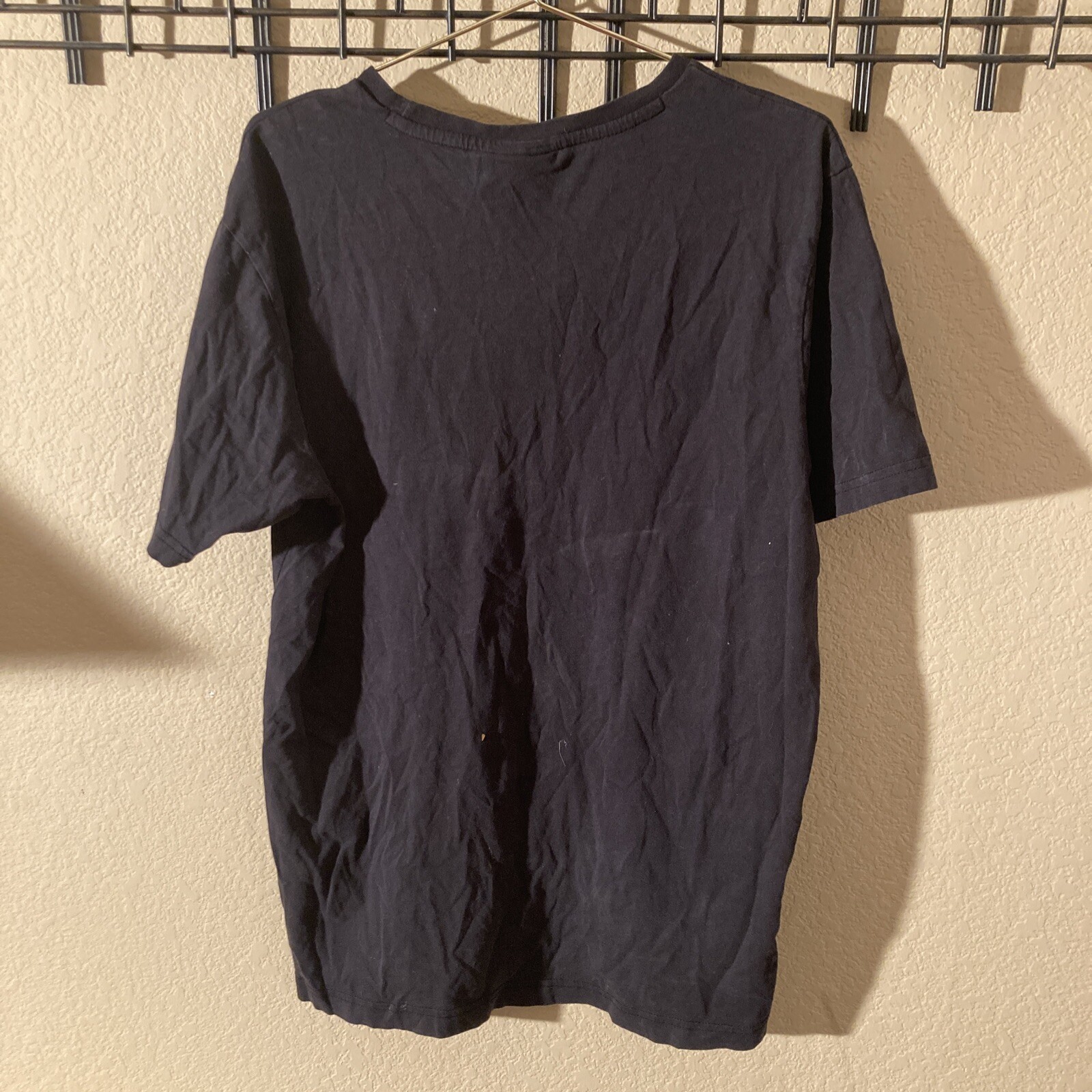 T shirt vintage Fila taglia 56 2XL nera logo USA grigio