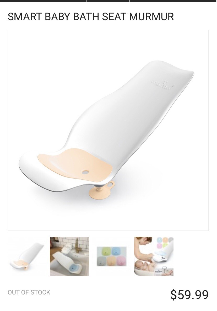 murmur smart baby bath seat