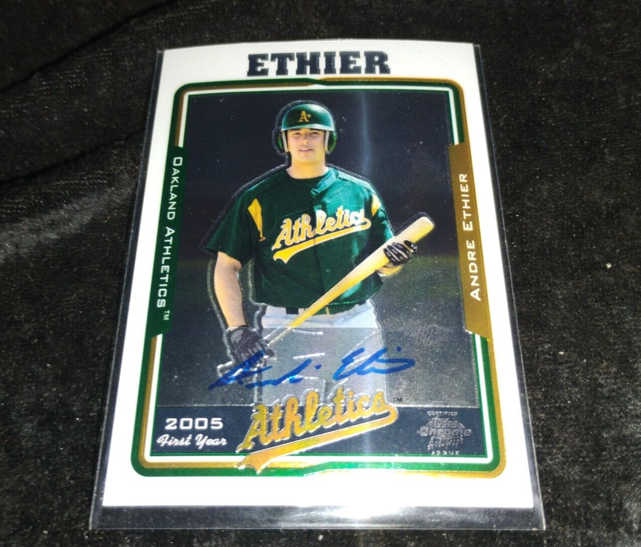 2005 Topps Chrome Andre Ethier #221 Rookie Auto Refractor  /500