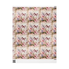 Floral Wrapping Paper for Gift Giving, Birthday, Holiday, Special Occasions,