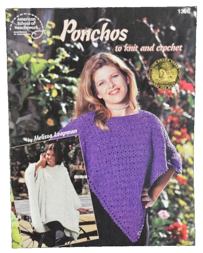 American School of Needlework patrones ponchoes contemporánea