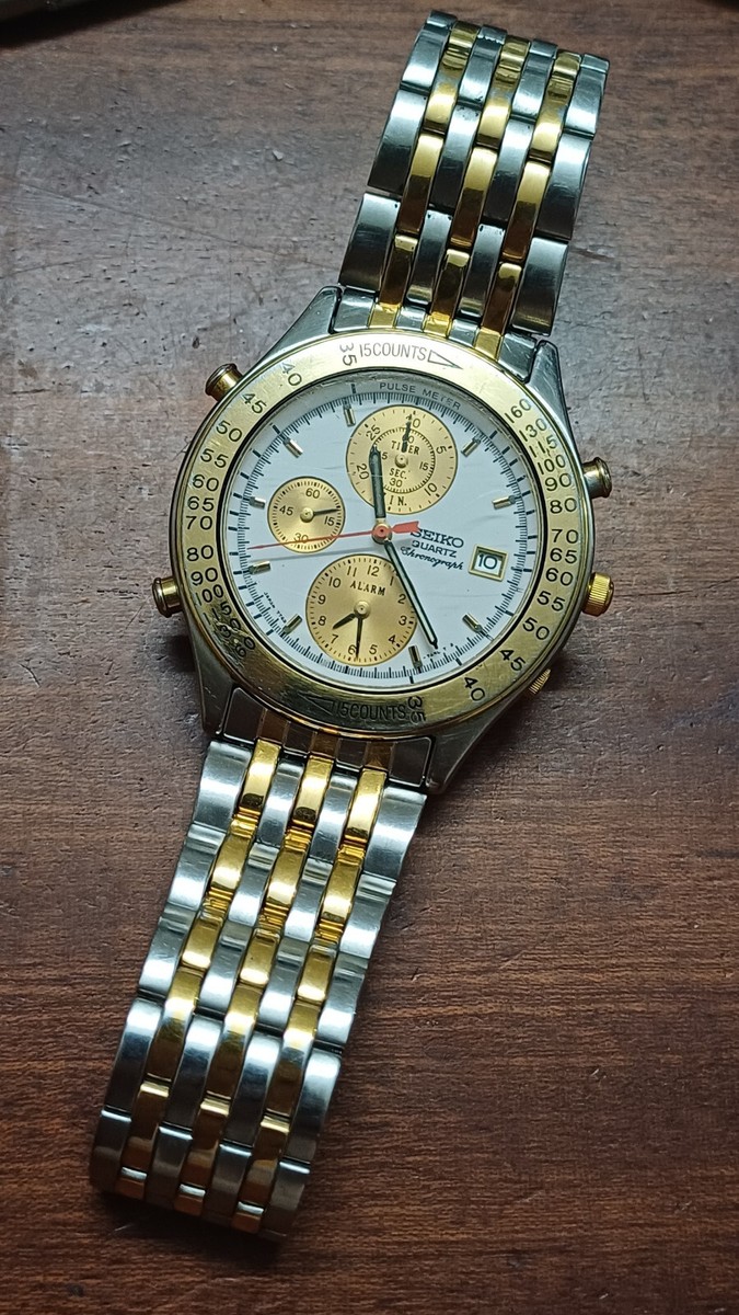 Chronographe Seiko Quartz 7T42-7A40 (726) | eBay