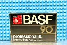 BASF  PROFESSIONAL  II   90   TYPE II   BLANK CASSETTE TAPE (SEALED)