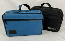 Lot 2 Vintage Case It BMI Cassette Tape Nylon Carrying Cases - Holds 16 Each 