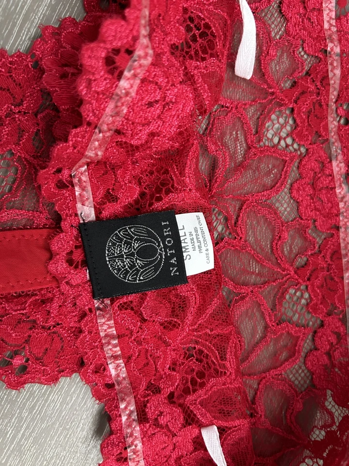 Josie Natori for Saks Fifth Avenue, Set of 2 Lace Thongs, Size Small - Image 4 of 4