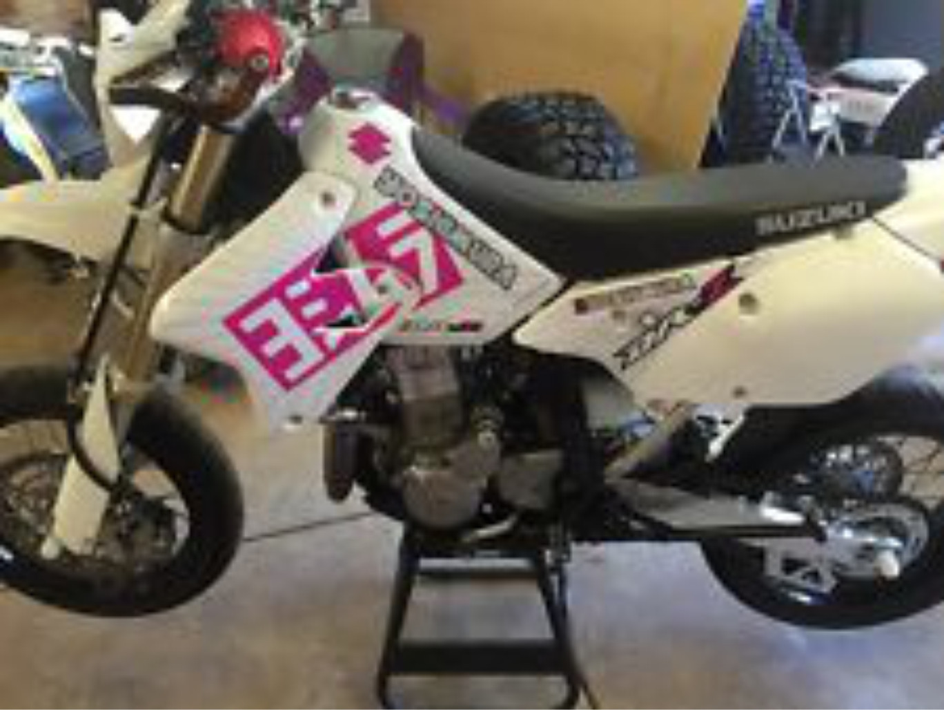 DRZ400SM Exhaust Graphic Kit Drz400 Drz400s drz 400sm 400s Shroud Plastic Decal eBay