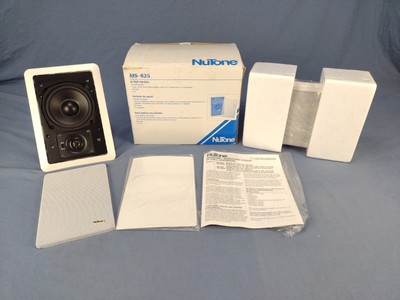 Wall Speakers, Nutone MS-825, 80 watts, 5 1/4'' plus 3/4'' swivel dome, LOT OF 6