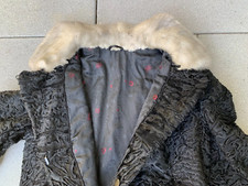 Vintage: taillierter schwarzer südwestafrikanischer SWAKARA Persianer Mantel