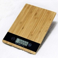 Kitchen Scale,Bamboo Digital Food Kitchen Scale With LCD Screen Display,11 Pound