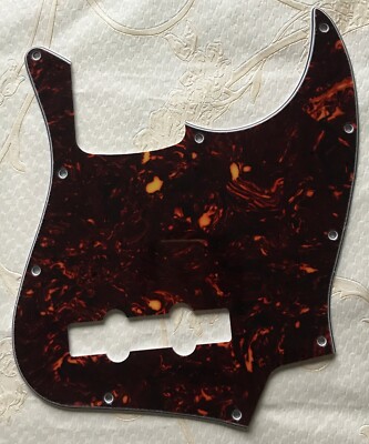 For Fender Jazz Bass Standard 10 Hole Style Guitar Pickguard,Brown tortoise