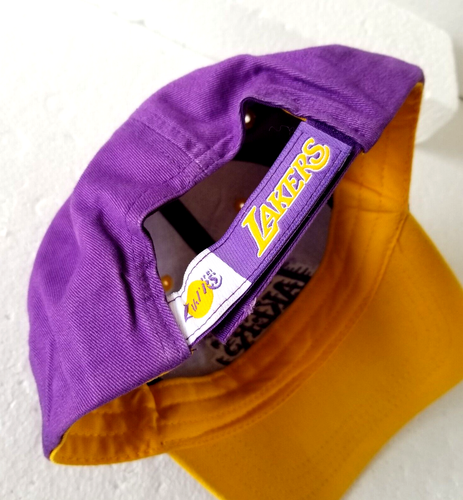 Los Angeles Lakers NBA Elevation Hat Basketball Cap Adjustable Hook Loop - Picture 7 of 7