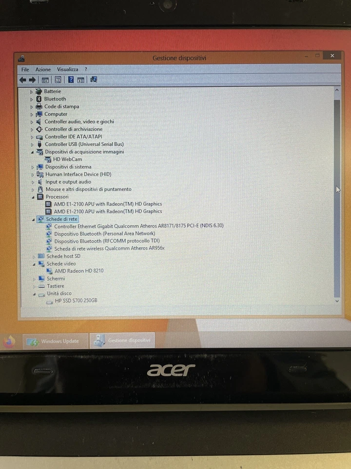 Notebook 11,6” Acer Aspire V5 AMD SSD 250Gb Ram DDR3 Windows 8.1 - Immagine 4 di 4