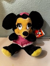 Vtg Walt Disney 1977 Minnie Mouse 13in Plush Toy Collectible Made In Korea NOS