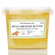 Beta Carotene Butter Cold Pressed Pure & Organic You Pick Size Free Shipping