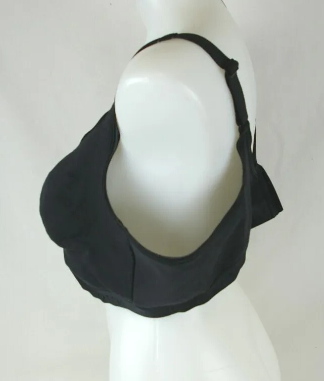 Cacique Solid Black Wire Free Full Coverage Bra W… - image 13