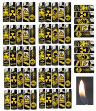 ' Danger / Gefahr ' 50 Motiv Feuerzeuge im Theken Aufsteller - 5 versch Motive