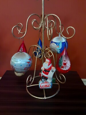  Unique ~Vintage lot of 8~ Christmas Ornaments 80's & 90's (Tree Not Included)