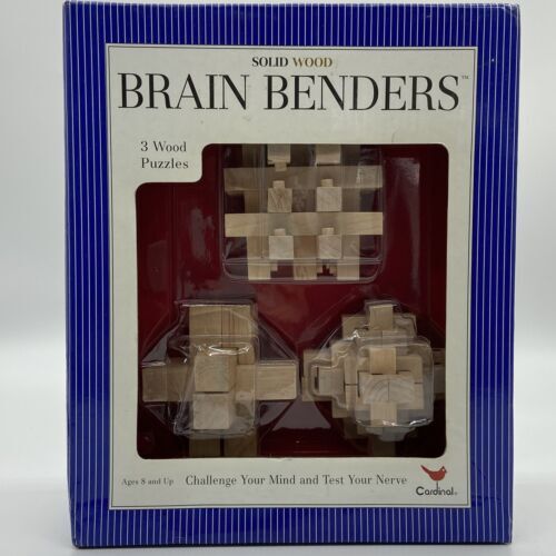 Set Of 9 Wooden Brain Teaser Puzzles – 3D Wood Puzzle Games For Adults, Chinese Intellectual Logic Challenges