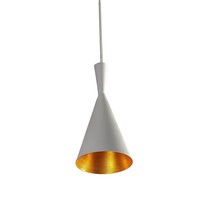 Lampe HäNgend 1X60W/E27 Weiß/Gold Modern Neu