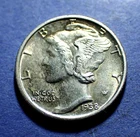 1938-S Mercury Dime  Ch. AU