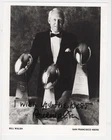 Bill Walsh Autographed San Francisco 49ers 8x10 Photo W/3 Lombardi Trophies
