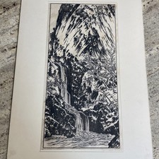 老式木刻版画古董日本版画| eBay