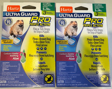 2 Hartz Ultra Guard 5 To 14 lbs Pro Flea Tick Dogs Triple Action 6 Month Supply