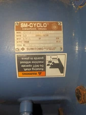 Sumitomo SM-CYCLO 6000 CHHJ-6180Y-87 Inline Speed Reducer Gear Drive 213TC 87:1 