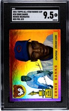 2021 Topps All-Star Rookie Cup Ernie Banks Recreates RED Foil /5 SGC 9.5 (5/5)
