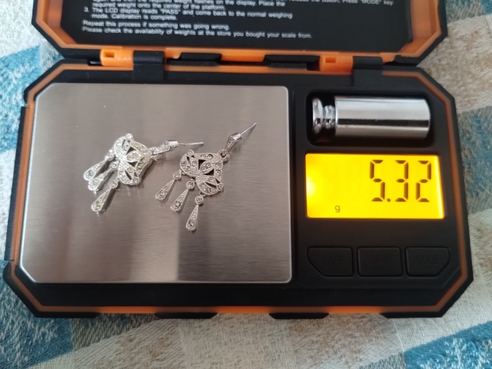 VTG Signed Designer Solid Sterling Silver Chandel… - image 2