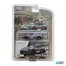 Pop Race Enigma Toyota Supra Darwin Pro 66G NWB Silver Diecast Car 1/64 002 New
