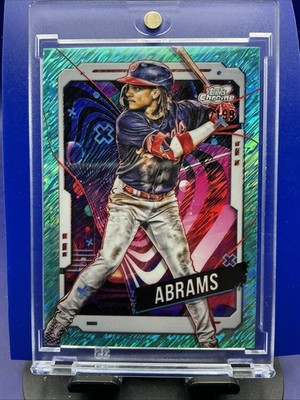 2024 Topps Chrome COSMIC - CJ ABRAMS - SP Aqua Equinox Refractor /199🔥