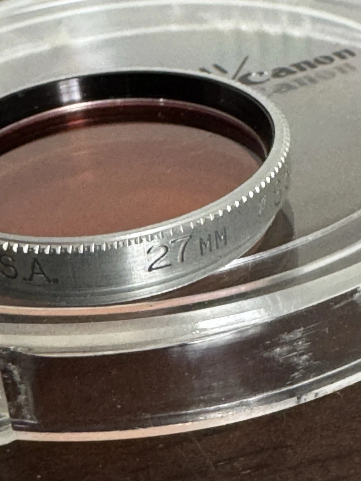 Camera Filter Vintage Bell & Howell Canon  27mm #85 Screw-In & Box/Instructions - Image 3 of 4