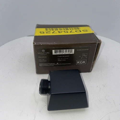 Signature Hardware Handshower Supply Elbow. Matte Black. SHWE2020Mb - Picture 1 of 5