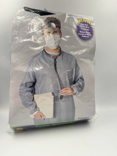 DOCTOR COSTUME ADULT SURGEON SCRUBS (HALLOWEEN) DRESS UP PRETEND PLAY