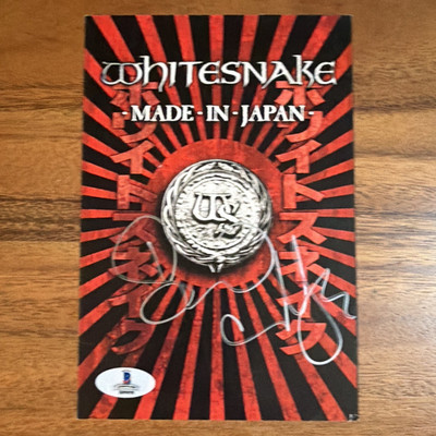 Whitesnake: Made in Japan DVD Live 2013-5  x 7  insert signed by David Coverdale