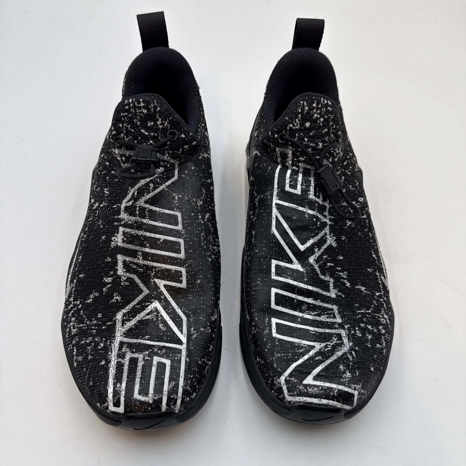 SNEAKER SHOES Nike React Metcon BLK WHT RS001 004 Sticky Drawstring MENS 9 US