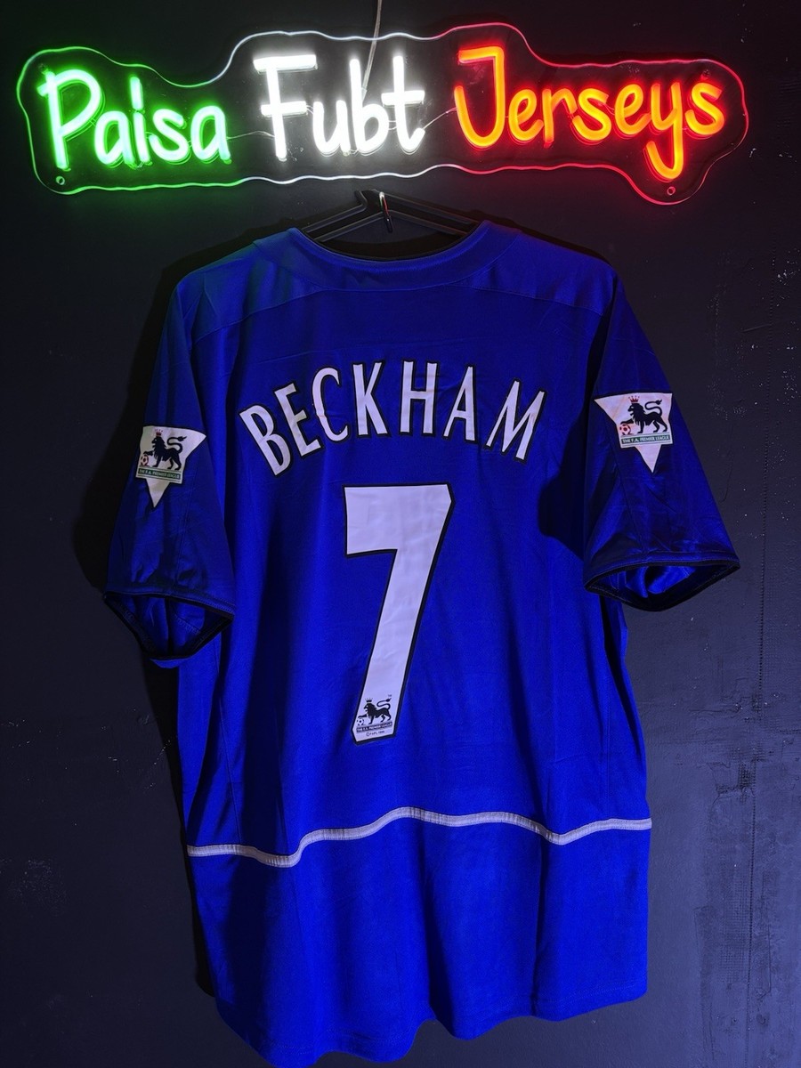 ウェア Nike Manchester United Beckham 7 L 2002-2003 Manchester United Nike Home Shirt #7 David Beckham